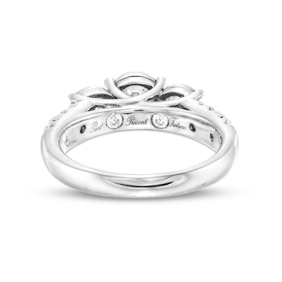 2.95 CT. T.W. Diamond Past Present Future® Bridal Set in 14K White Gold (I/I2)