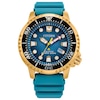 Thumbnail Image 0 of Men's Citizen Eco-Drive® Promaster Dive Gold-Tone PVD Strap Watch with Blue Dial (Model: BN0162-02X)