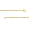 Italian Gold 0.20 CT. T.W. Multi-Diamond and Bead Station Dangle Necklace in 18K Two-Tone Gold - 17"