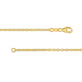 0.20 CT. T.W. Multi-Diamond and Bead Station Dangle Necklace in 18K Two-Tone Gold - 17"