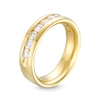 Thumbnail Image 2 of Men’s 1.00 CT. T.W. Certified Lab-Created Diamond Ten Stone Wedding Band in 14K Gold (F/SI2)