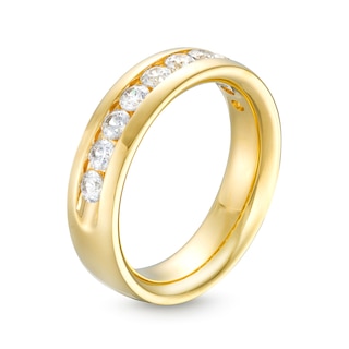 Men’s 1.00 CT. T.W. Certified Lab-Created Diamond Ten Stone Wedding Band in 14K Gold (F/SI2)