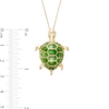 Thumbnail Image 2 of Jade Turtle Pendant in 14K Gold