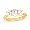 2.00 CT. T.W. Oval Diamond Past Present Future® Engagement Ring in 14K Gold (I/SI2)