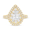 Thumbnail Image 3 of 1.75 CT. T.W. Canadian Certified Pear-Shaped Diamond Teardrop Frame Engagement Ring in 14K Gold (I/I1)