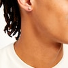 Thumbnail Image 1 of Men's 0.145 CT. T.W. Multi-Diamond Profile Curb Chain Stud Earrings in 10K Gold