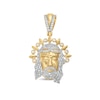 Thumbnail Image 0 of Men's 0.45 CT. T.W. Diamond Jesus with Crown Charm in 10K Gold