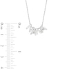 0.065 CT. T.W. Diamond "N A N A" Charm Necklace in Sterling Silver