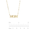 Italian Gold Diamond-Cut "MOM" Mirror Link Chain Necklace in 10K Gold