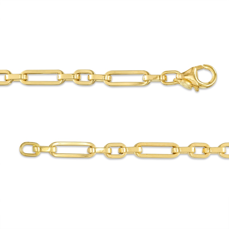 Italian Gold 1.5mm Figaro Chain Bracelet in 18K Gold - 7.25"