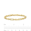 Thumbnail Image 3 of Italian Gold 1.5mm Figaro Chain Bracelet in 18K Gold - 7.25"