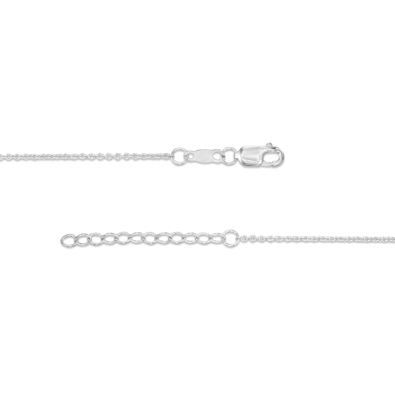 Diamond Accent Star Station Anklet in Sterling Silver - 10"|Peoples Jewellers