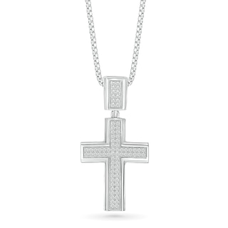Gothic Cross Necklace Silver-Tone Pendant with Black or Red Glass Stone, on  25” Steel Chain, Cross Necklace for Women, Large Goth Silver Cross