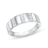 CT. T.W. Diamond Trio Linear Row Band in 10K Gold