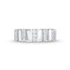 CT. T.W. Diamond Trio Linear Row Band in 10K Gold