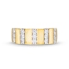 Thumbnail Image 4 of 0.45 CT. T.W. Diamond Trio Linear Row Band in 10K Gold