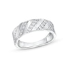 Thumbnail Image 0 of 0.29 CT. T.W. Diamond Slant Row Band in 10K White Gold