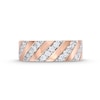 Thumbnail Image 4 of 0.45 CT. T.W. Diamond Slant Row Band in 10K Rose Gold