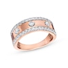 Thumbnail Image 0 of 0.69 CT. T.W. Diamond Edge Center Station Band in 10K Rose Gold