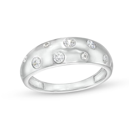 0.23 CT. T.W. Diamond Bubbles Band in 10K White Gold