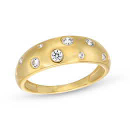 0.23 CT. T.W. Diamond Bubbles Band in 10K Gold