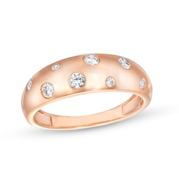 0.23 CT. T.W. Diamond Bubbles Band in 10K Rose Gold