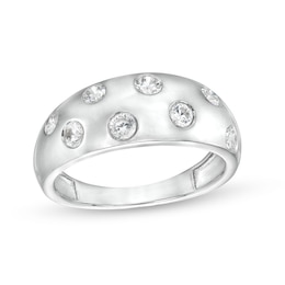 0.45 CT. T.W. Diamond Bubbles Band in 10K White Gold