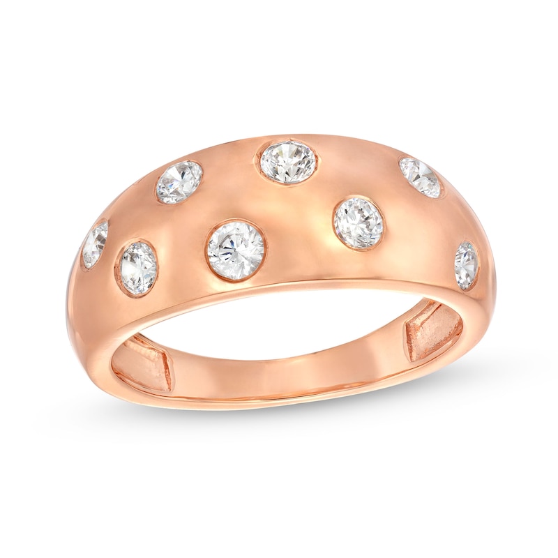 Main Image 1 of 0.45 CT. T.W. Diamond Bubbles Band in 10K Rose Gold