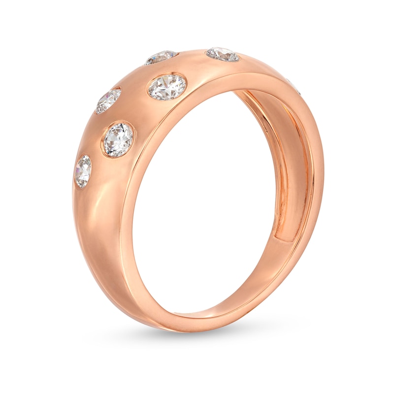 Main Image 3 of 0.45 CT. T.W. Diamond Bubbles Band in 10K Rose Gold