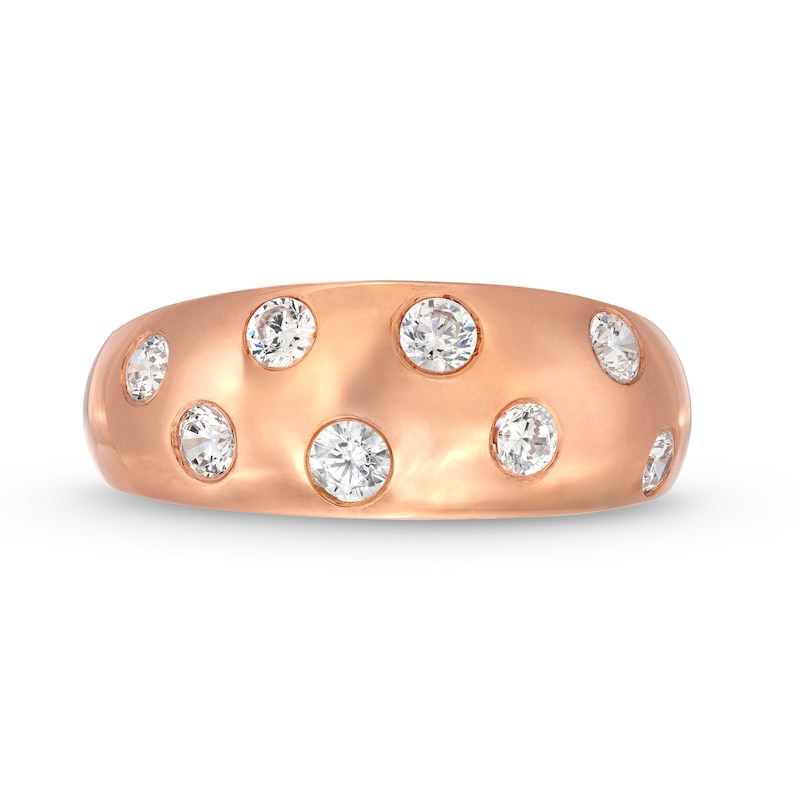 Main Image 4 of 0.45 CT. T.W. Diamond Bubbles Band in 10K Rose Gold