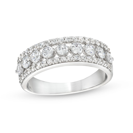 0.95 CT. T.W. Diamond Edge Band in 10K Gold