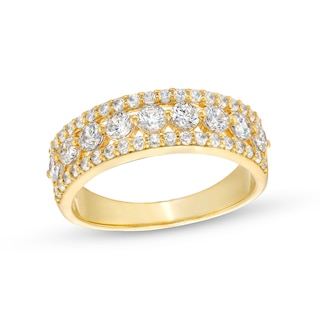 Lattice 18ct Gold Diamond Net Ring