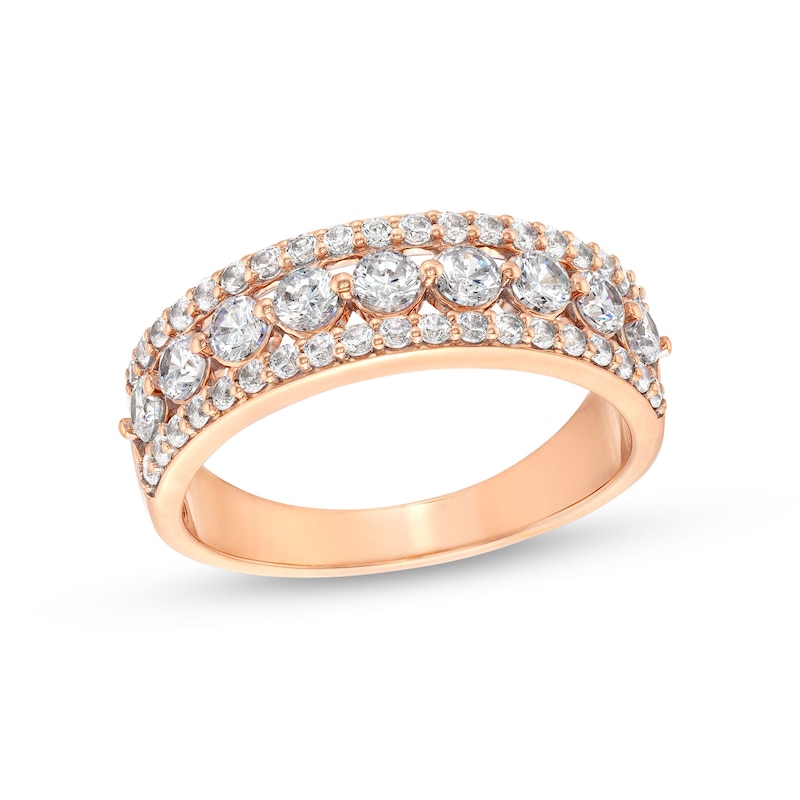 0.95 CT. T.W. Diamond Edge Band in 10K Rose Gold|Peoples Jewellers