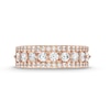 Thumbnail Image 3 of 0.95 CT. T.W. Diamond Edge Band in 10K Rose Gold