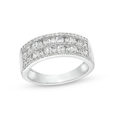 CT. T.W. Diamond Multi-Row Band in 10K Gold