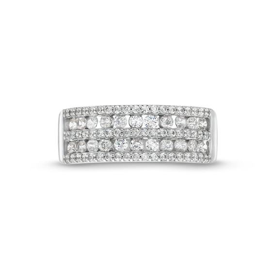 CT. T.W. Diamond Multi-Row Band in 10K Gold