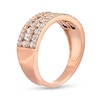 0.69 CT. T.W. Diamond Multi-Row Band in 10K Rose Gold