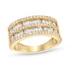 Thumbnail Image 1 of 0.95 CT. T.W. Diamond Multi-Row Band in 10K Gold