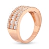 Thumbnail Image 2 of 0.95 CT. T.W. Diamond Multi-Row Band in 10K Rose Gold