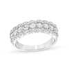 0.95 CT. T.W. Diamond Scallop Edge Band in 10K Gold