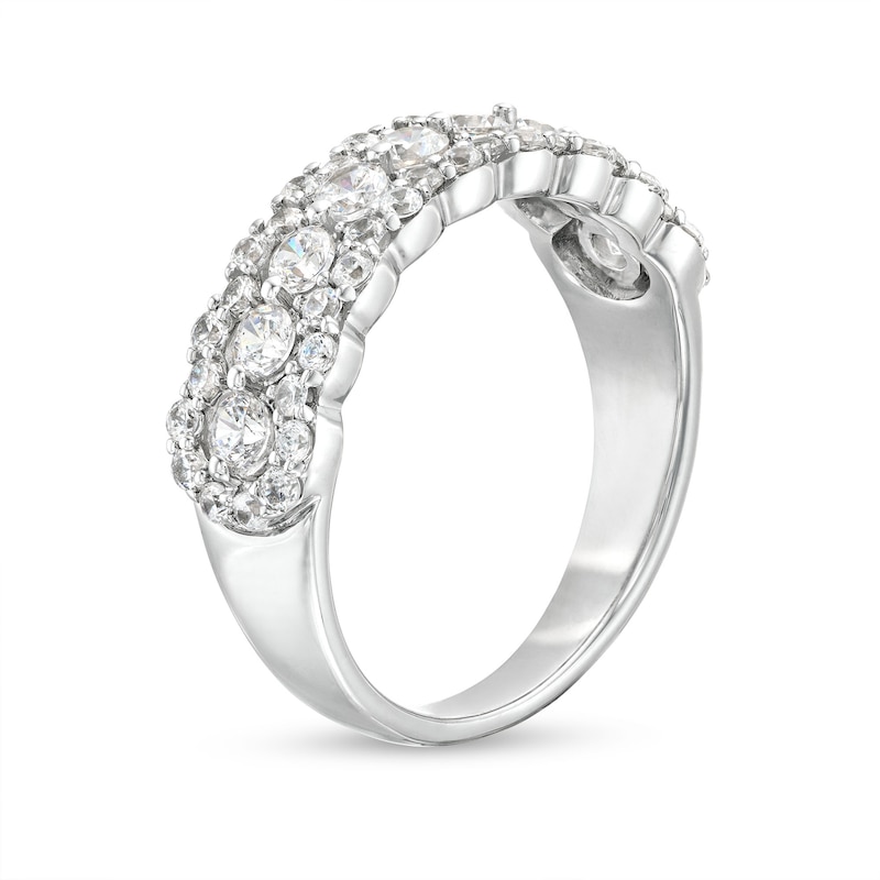0.95 CT. T.W. Diamond Scallop Edge Band in 10K Gold|Peoples Jewellers
