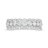 0.95 CT. T.W. Diamond Scallop Edge Band in 10K Gold