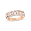 Thumbnail Image 0 of 0.95 CT. T.W. Diamond Scallop Edge Band in 10K Rose Gold
