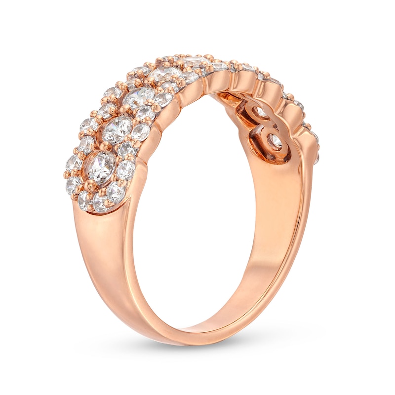 0.95 CT. T.W. Diamond Scallop Edge Band in 10K Rose Gold|Peoples Jewellers