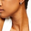 Thumbnail Image 1 of Cubic Zirconia Vine Huggie Hoop Earrings in 10K Gold