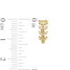 Thumbnail Image 2 of Cubic Zirconia Vine Huggie Hoop Earrings in 10K Gold