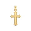 Thumbnail Image 0 of Gothic-Style Cross Charm in Hollow 14K Gold