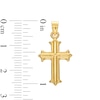 Thumbnail Image 1 of Gothic-Style Cross Charm in Hollow 14K Gold