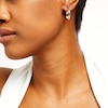 Thumbnail Image 1 of Diamond-Cut and Polished Double Row Hoop Earrings in Hollow 14K Two-Tone Gold