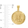 Thumbnail Image 1 of Diamond-Cut Jesus Medallion Charm in 14K Gold